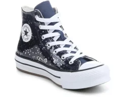 Converse Athletics & Sneakers|Athletics & Sneakers>Girls' Big Kid Chuck Taylor Eva Lift Glitter Sneakers
