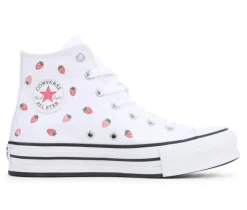 Converse Athletics & Sneakers|Athletics & Sneakers>Girls' Big Kid Chuck Taylor Lift Strawberry High-Top Sneakers