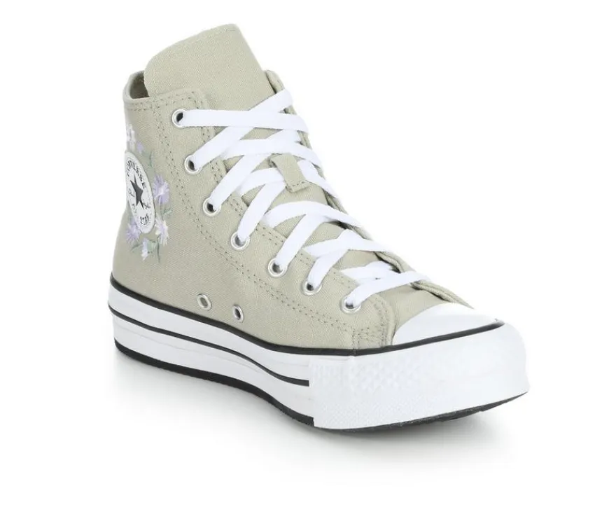 Girls' Chuck Taylor Embroidered Floral Lift Sneakers|Converse Hot