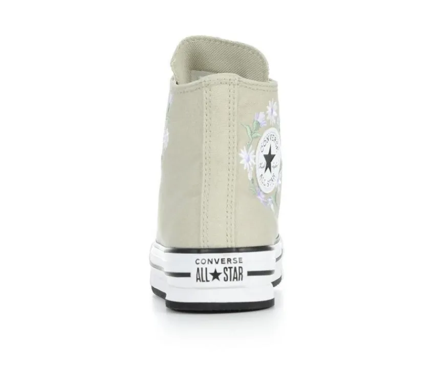 Girls' Chuck Taylor Embroidered Floral Lift Sneakers|Converse Hot