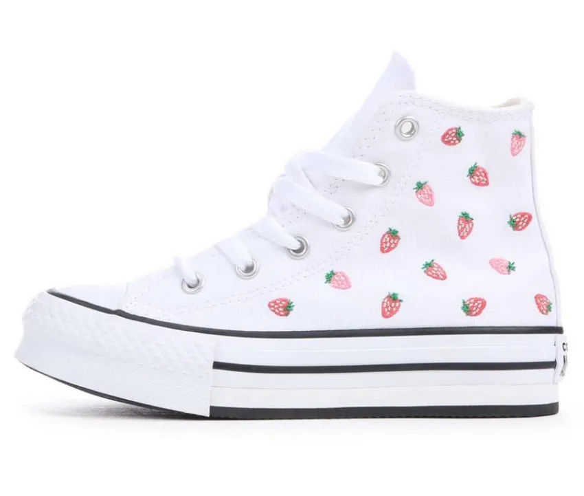 Girls' Little Kid Chuck Taylor Lift Strawberry High-Top Sneakers|Converse Online
