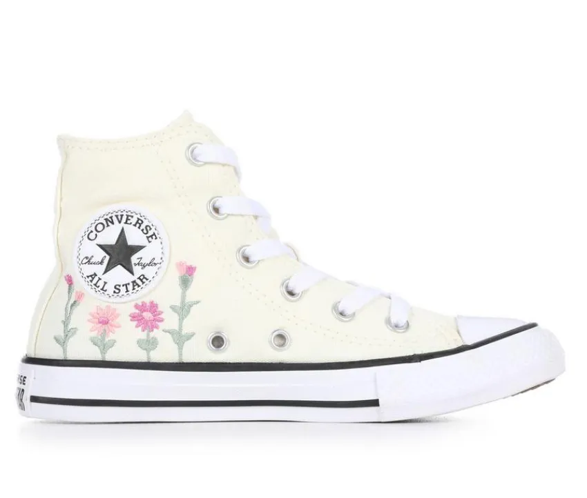 Girls' Little Kid Chuck Taylor All Star Florals High-Top Sneakers|Converse New