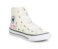 Girls' Little Kid Chuck Taylor All Star Florals High-Top Sneakers|Converse New