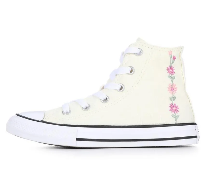 Girls' Little Kid Chuck Taylor All Star Florals High-Top Sneakers|Converse New
