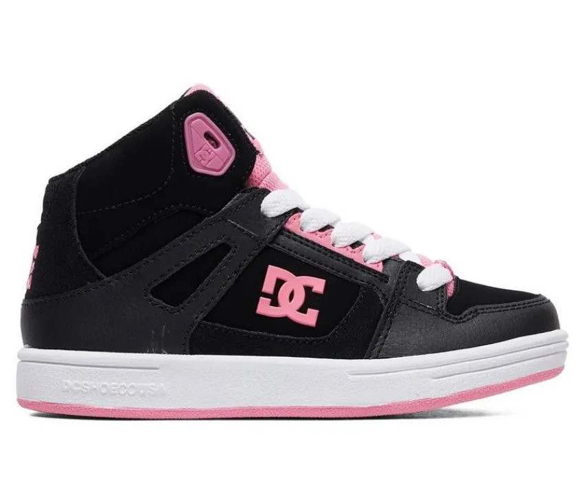 Girls' Little Kid & Big Kid Pure High-Top Skate Shoes|DC Outlet