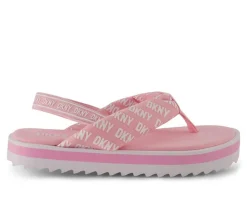 Girls' Little Kid & Big Kid Nia Logo Wedge Sandals|DKNY Online