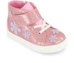 Jessica Simpson Athletics & Sneakers>Girls' Toddler Gretchen Flower High-top Sneakers