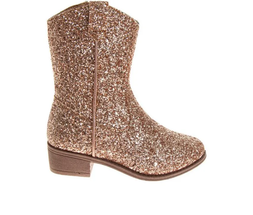 Girls' Little & Big Kid Morgan Glitter Western Boots|Kensie Girl Outlet