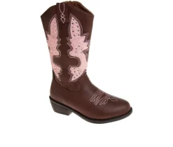 Girls' Little Kid & Big Kid Dimmit Details Cowboy Boots|Kensie Girl Outlet