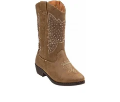 Girls' Toddler Rhinestone Zip-Up Cowboy Boots|Kensie Girl Best