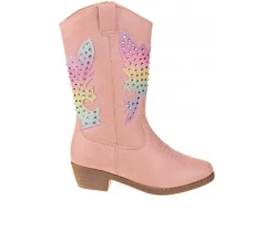 Kensie Girl Boots|Toddler (Sizes 4.5-10)>Girls' Toddler Rhinestone Zip-Up Cowboy Boots