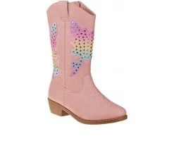 Kensie Girl Boots|Toddler (Sizes 4.5-10)>Girls' Toddler Rhinestone Zip-Up Cowboy Boots