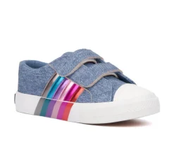 Girls' Toddler Glimmer Rainbow Sneakers|Olivia Miller Girl Clearance