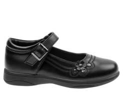 Girls' Toddler & Little Kid & Big Kid Flower School Flats|Petalia Hot