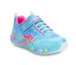 Skechers Athletics & Sneakers|Casual>Girls' Little Kid Mermaid Dreams Light-Up Shoes