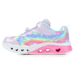 Girls' Little Kid Flutter Hearts Groovy Light-Up Shoes|Skechers New