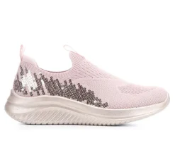 Girls' Little Kid & Big Kid Ultra Flex 3 Sequin Casual Sneakers|Skechers Discount