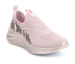 Girls' Little Kid & Big Kid Ultra Flex 3 Sequin Casual Sneakers|Skechers Discount