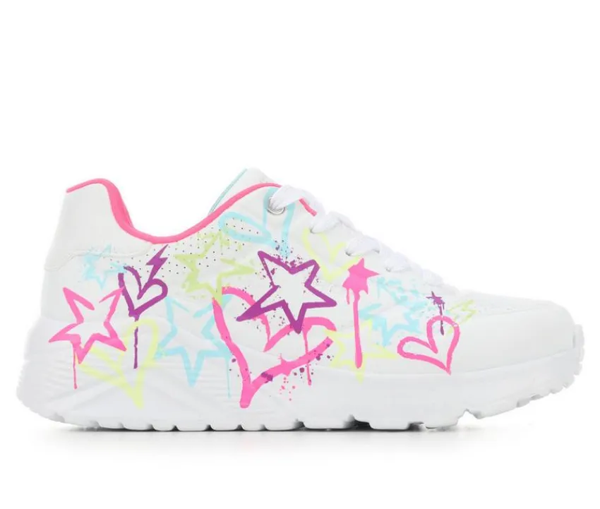 Skechers Street Athletics & Sneakers|Athletics & Sneakers>Girls' Little Kid & Big Kid Uno Lite My Drip Sneakers