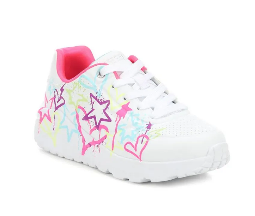 Skechers Street Athletics & Sneakers|Athletics & Sneakers>Girls' Little Kid & Big Kid Uno Lite My Drip Sneakers