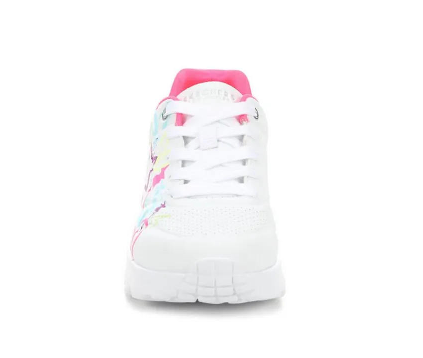 Skechers Street Athletics & Sneakers|Athletics & Sneakers>Girls' Little Kid & Big Kid Uno Lite My Drip Sneakers