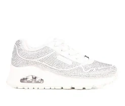Skechers Street Athletics & Sneakers|Athletics & Sneakers>Girls' Little Kid & Big Kid Uno Gen1 Disco Rave Lace-Up Sneakers