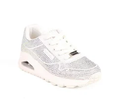 Skechers Street Athletics & Sneakers|Athletics & Sneakers>Girls' Little Kid & Big Kid Uno Gen1 Disco Rave Lace-Up Sneakers