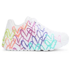 Girls' Little Kid & Big Kid Uno Lite Gold Crown Sneakers|Skechers Street Outlet