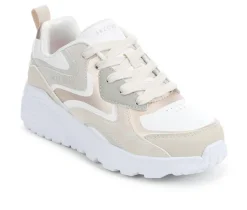 Girls' Little Kid & Big Kid Uno Lite Metallic Blast Sneakers|Skechers Street Clearance