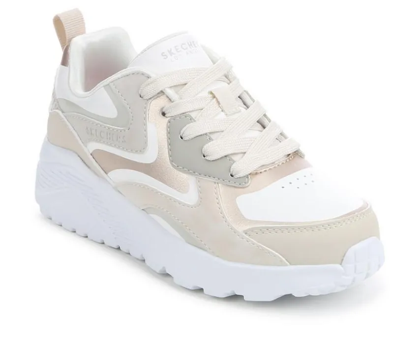 Girls' Little Kid & Big Kid Uno Lite Metallic Blast Sneakers|Skechers Street Clearance