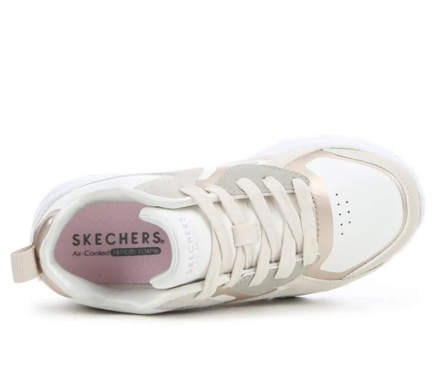 Girls' Little Kid & Big Kid Uno Lite Metallic Blast Sneakers|Skechers Street Clearance