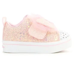 Girls' Toddler Twinkle Lites 2.0 Bow Light-Up Sneakers|Skechers Clearance
