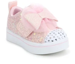 Girls' Toddler Twinkle Lites 2.0 Bow Light-Up Sneakers|Skechers Clearance