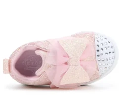 Girls' Toddler Twinkle Lites 2.0 Bow Light-Up Sneakers|Skechers Clearance