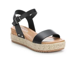 Soda Sandals|Dress>Girls' Little Kid & Big Kid Treasure Wedge Sandals