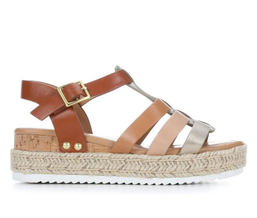 Girls' Little Kid & Big Kid Trader Wedge Sandals|Soda Discount
