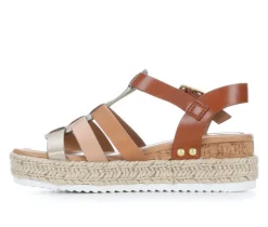 Girls' Little Kid & Big Kid Trader Wedge Sandals|Soda Discount