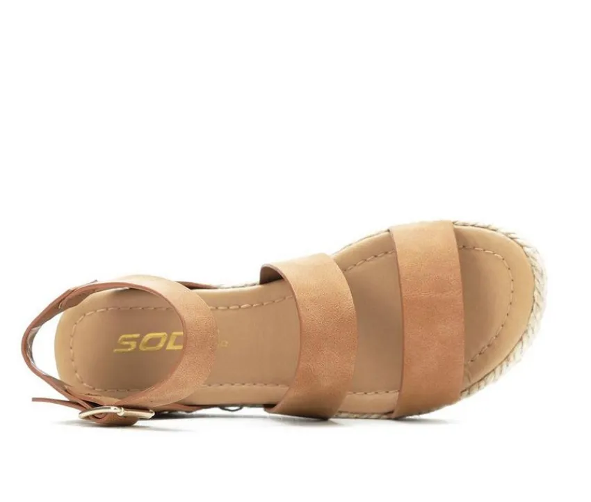 Girls' Little Kid & Big Kid Theme Platform Sandals|Soda Best