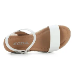 Girls' Little Kid & Big Kid Treasure Wedge Sandals|Soda Outlet