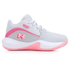 Under Armour Athletics & Sneakers|Athletics & Sneakers>Girls' Little Kid Lockdown 7 Patches Basketball Shoes