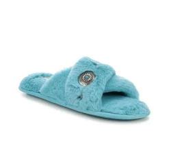 Jessica Simpson Slippers|Slippers>Plush Cross Slide w/ Western Studding