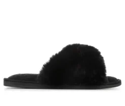 Jessica Simpson Slippers|Slippers>Women's Plush Cross Slide