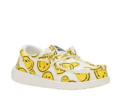Kids' Little Kid & Big Kid Wally Smiley Casual Shoes|HEYDUDE Outlet
