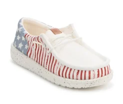 Kids' Little Kid & Big Kid Wallly Funk Americana Stars Casual Shoes|HEYDUDE New