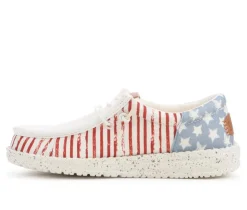 Kids' Little Kid & Big Kid Wallly Funk Americana Stars Casual Shoes|HEYDUDE New