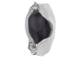 Rhinestone Mesh Mini Crossbody Handbag|Madden Girl