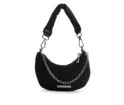 Rhinestone Mesh Mini Crossbody Handbag|Madden Girl Discount