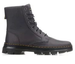 Men's Combs Leather Combat Boots|Dr. Martens Discount