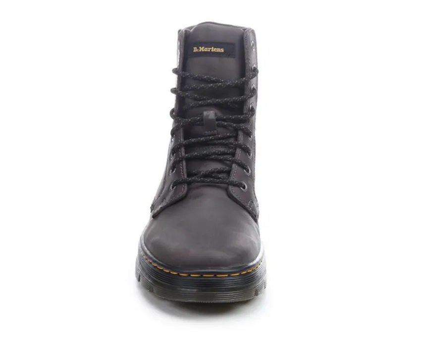 Men's Combs Leather Combat Boots|Dr. Martens Discount