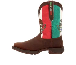 Men's Rebel Steel Toe Mexico Flag Western Steel Toe Work Boots|Durango Best